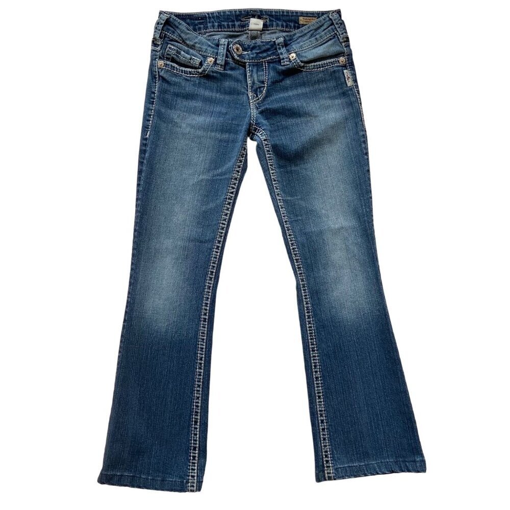 Silver Jeans Womens Tuesday Bootcut blue Denim Jeans Size 26 stretchy Cotton